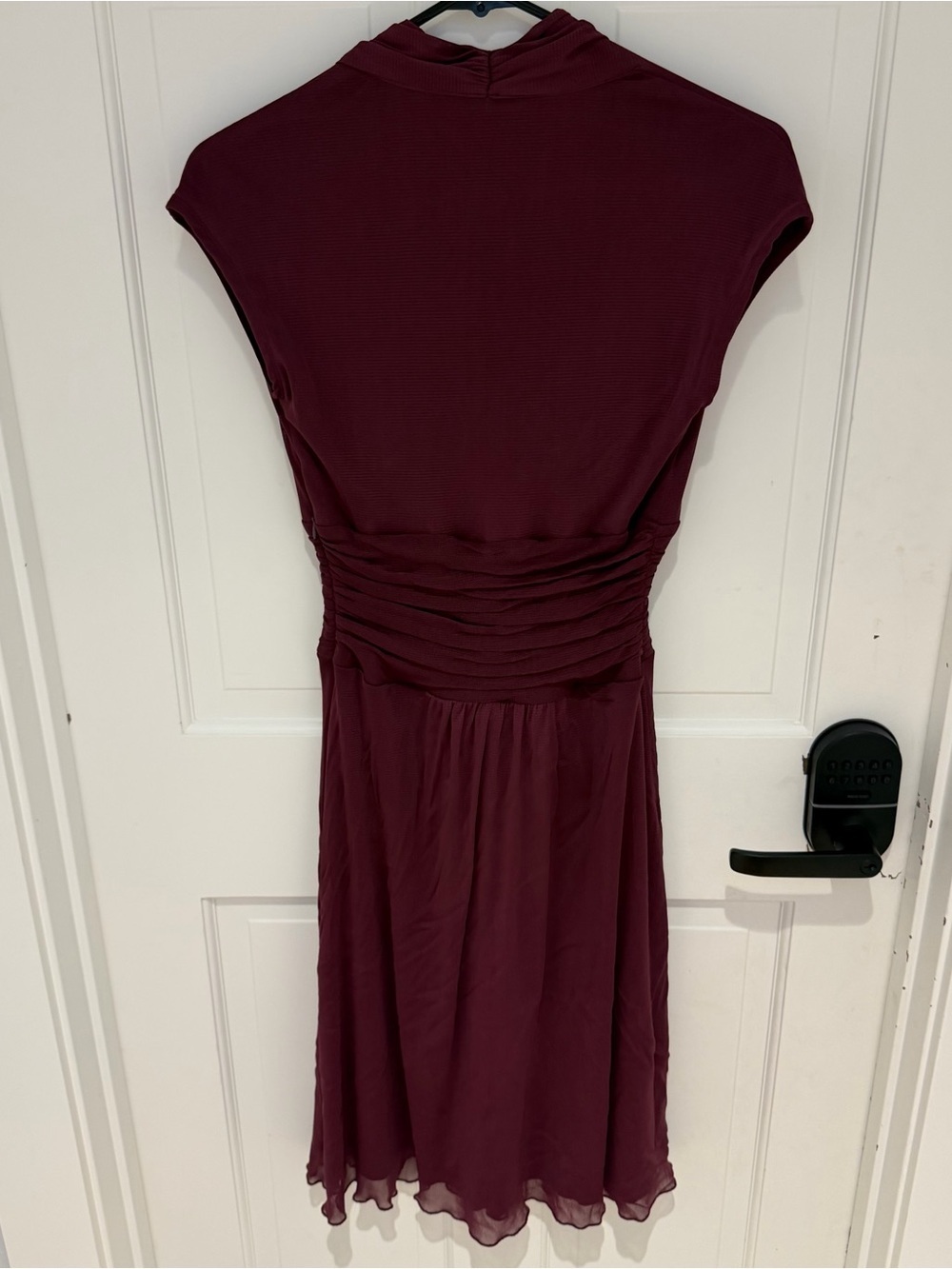 Women's Midi Dress - Wine - Size Large - Picture 2 of 3